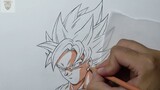 Hướng dẫn: Cách vẽ Goku Super Saiyan Blue