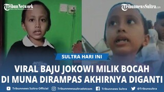 'Terima Kasih Pak Presiden, Om Paspampres' Baju Jokowi Milik Bocah Dirampas di Muna Akhirnya Diganti