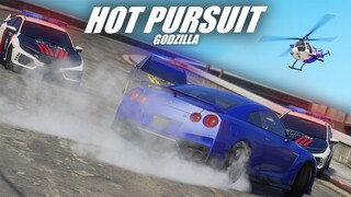 HOT PURSUIT GTR R35 ! POLISI SATU KOTA NGEJER KITA !! GTA V ROLEPLAY