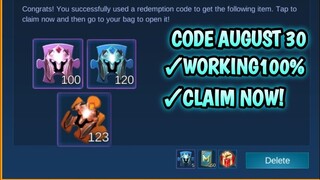 REDEEM CODES/AUGUST 30 / REDEEM NOW!
