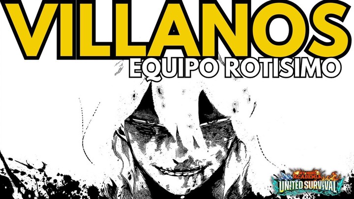 EL MEJOR EQUIPO DE VILLANOS! ROTISIMOS! 😈 MHA: United Survivor