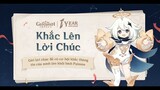 Gửi lời chúc 1 năm Genshin Cơ hội nhận Ps5 từ Paimon