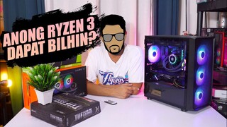 AMD Ryzen 3 3100 BUDGET GAMING PC vs 3200G at PHP 30-40K+ ft TUF B450M Pro Gaming & Tecware Forge M