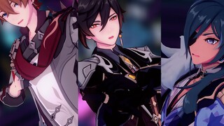 [Genshin Impact MMD] Genshin Impact three-person Turn Off The Light