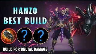 HANZO GAMEPLAY AND BEST BUILD ,TOP GLOBAL HANZO GAMEPLAY | MLBB