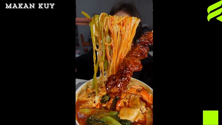 iga pedas dan mie #asmr #mukbangvideo #noodles #makananpedas #fyp