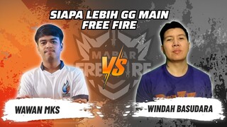 Wawan MKS vs Windah Basudara: Skill Siapa Lebih GG Main FF? | Mabar Free Fire Match 84 #short