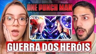 Profª de Geografia Reage｜WLO - Guerra dos Heróis [ One Punch Man ]｜REACT