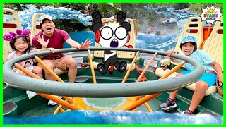 Disney World Amusement Park Rides for Kids with Ryan's World!