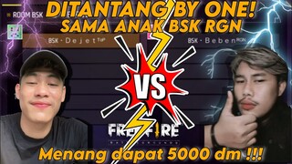 BARU COMEBACK LANSUNG DITANTANG BY ONE SAMA ANAK BSK RGN! AUTO GUA KASIH PAHAM 😎#dejetff #freefire