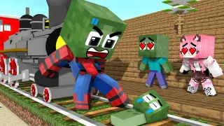 Monster School : Spiderman Becomes Baby Zombie - Minecraft Animation