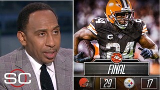 ESPN's Stephen A. impressed by Amari Cooper Breaks out in Browns' 29-17 win over Steelers