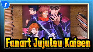 Gambar Pensil Warna - Jujutsu Kaisen_1