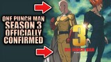 ONE PUNCH MAN SEASON 3 OFFICIALLY ANNOUNCED