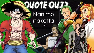 [GER|JAP] ANIME QUOTE QUIZ | Welcher Character hat das gesagt?