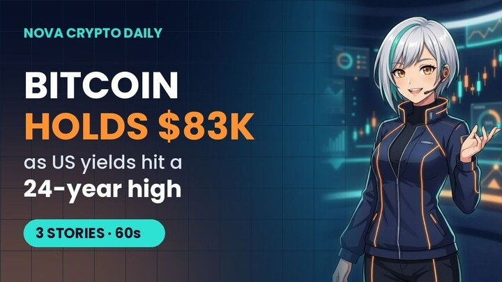 Bitcoin Holds $83K as Yields Hit a 24-Year High | Daily Crypto Brief