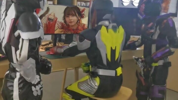 The death scene, when the Kamen Rider retires