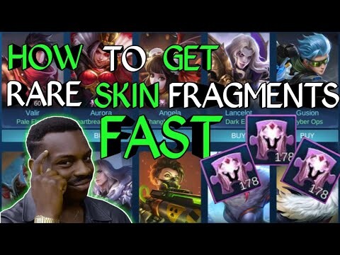 HOW TO GET RARE SKIN FRAGMENTS FAST in MOBILE LEGENDS | tips and tricks