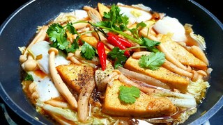 món chay - TÀU HỦ KHO CHAY - TÀU HỦ KHO NẤM thơm ngon - món ngon tại nhà