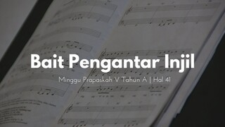 Bait Pengantar Injil Minggu Prapaskah V Tahun A - JenniferOdelia