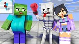 Monster School: Level Up Run Challenge - Minecraft Funny Animation