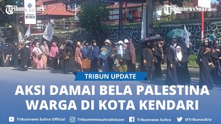 Ratusan Warga di Kota Kendari Long March Aksi Bela Palestina, Minta Jokowi Kirim TNI ke Gaza