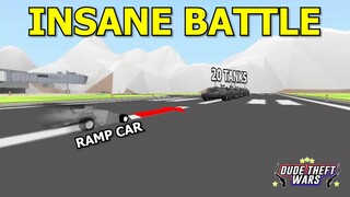 Dude Theft Wars | RAMP CAR VS 20 TANKS (ĐIÊN RỒ)