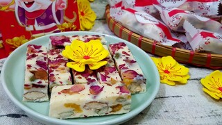 Cách Làm Kẹo Nougat ( Kẹo Sữa Hạt- Kẹo Hạnh Phúc ) Ngọt Thơm Đón Tết | Góc Bếp Nhỏ