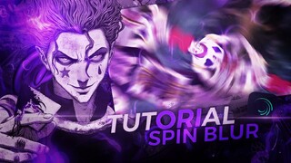 Tutorial spin blur alight motion 4.0