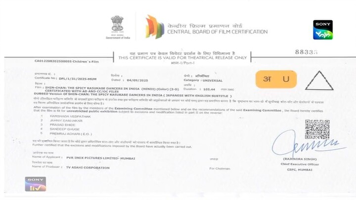 Shinchan New Movie,Spicy Kasukabe Dancers in India (Hindi Sub)