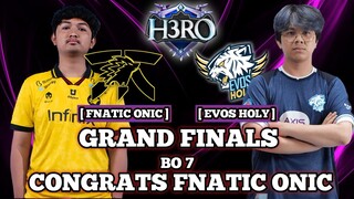 EVOS VS ONIC GAME 5 GRAND FINALS H3RO ESPORTS PLAYOFF MOBILE LEGENDS EVOS HOLY VS FNATIC ONIC