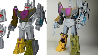 竟然还原到这个BUG！变形金刚MS魔方混天豹合体