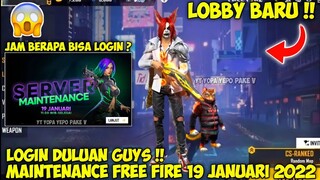 PENYEBAB DAN JAM BERAPA MAINTENANCE FREE FIRE HARI INI 19 JANUARI 2022 - MAINTENANCE