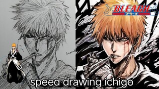 speed drawing ichigo kurosaki | bleach