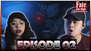 BERSERKER IS HERE! "The Curtain Rises" Fate/Stay Night: Unlimited Blade Works Episode 2 Reaction