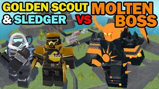 GS & Sledger vs Molten Boss | Duo Challenge | Tower Defense Simulator | ROBLOX