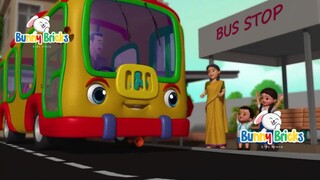 Baby Bus Nursery Rhymes Baby & Kids Songs | Bunny Bricks