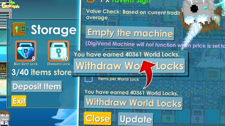 COLLECTING PROFITS FROM VENDING MACHINE !! 😍 | Growtopia