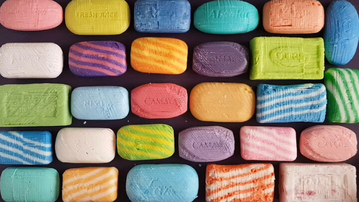 【Life】Satisfying! Cutting 28 different types of soap