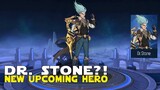 NEW UPCOMING HERO DR. STONE? NEW SURVEY DESIGN AND WEAPON MOBILE LEGENDS HERO DR ROONEY?!