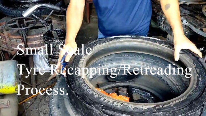 Small Scale Tyre Recapping/Retreading Process.
