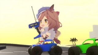 Totally clueless—flew off the kart for the first time