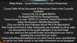 Blake Nubar – Social Media Lead Machine Masterclass Course Download