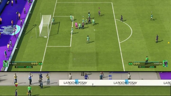 Goal from a corner kick.