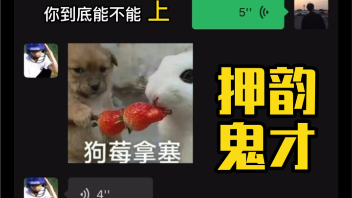 他是懂押韵的……