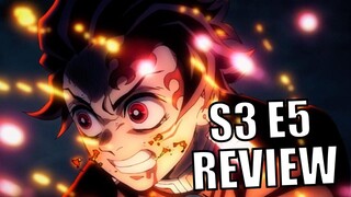 Tanjiro Unleashes His Hidden Power⎮Demon Slayer Season 3 Episode 5 Review