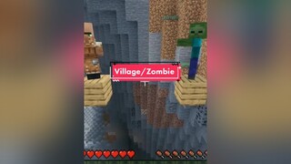 ga sesuai ekspetasi :v minecraft village zombie hero foryou fyp