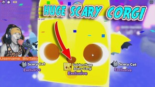 Hardcore Huge Golden Scary Corgi,  Pet Simulator X Halloween Update 2022