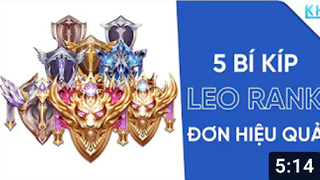 5 Bí Kíp Leo Rank Đơn Hiệu Quả Trong Liên Quân Mobile