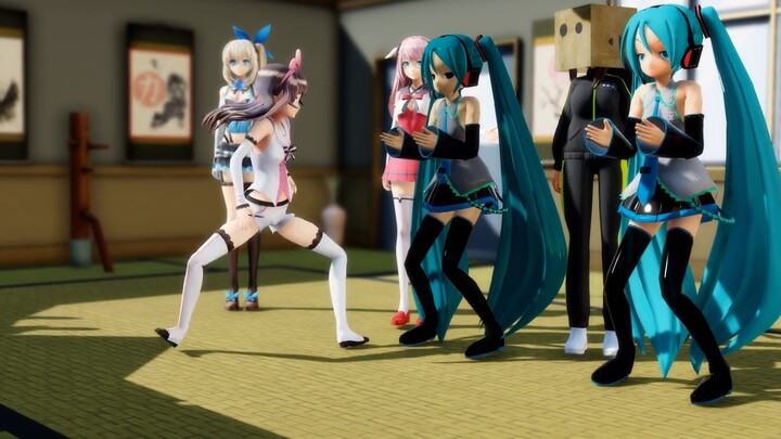 Kizuna beats Hatsune violently...